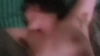 Hairy girl plays, sucks dick, and fucks