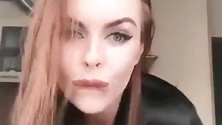 Sexy lady dancing naked on webcam