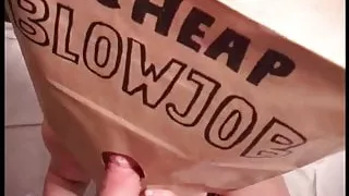 Anonymous Girl Blowjob Wearing a Paper Bag