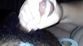 Handjob from sexy milf pawg wife