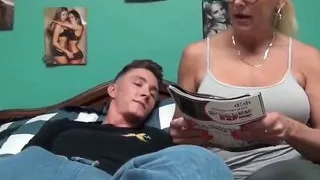 Horny MILF with Young Boy