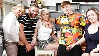 Family Deflowers Virgin Step Son in a Bar