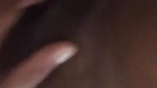 UK Black whore masturbating