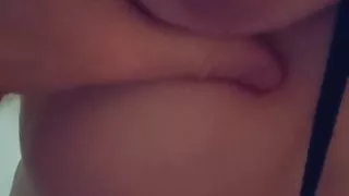 Milking my new subs breast