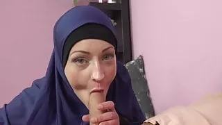 Horny Muslim woman was caught while watching porn