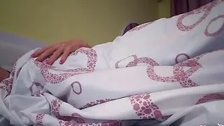 Teen Play Wet Pussy Sex Toy after Waking Up - Closeup