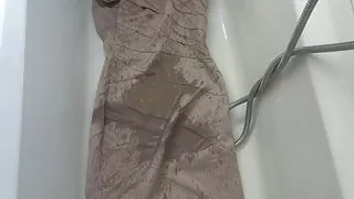 piss on Champagne dress