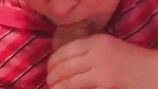 Cum hungry wife.... Swallows my tasty cum