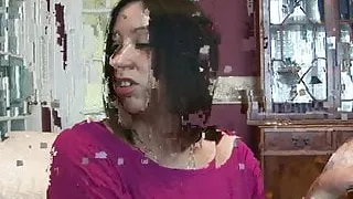 Kristina spanks a big ass