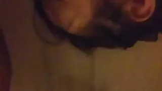 Fat ass big titted milf sucks cock in  bedroom