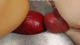 Extreme double prolapse fuck of Hotkinkyjo & Dirtygardengirl