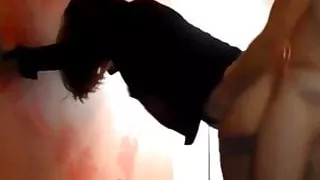 He fucks me wildly in front of his wife