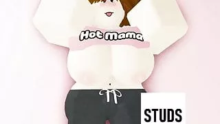STUDS Slutty MILF shows off in ROBLOX photo shoot surprise