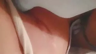 Masturbation with brush