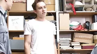 Twink suspect hammered bare in hard interracial threesome