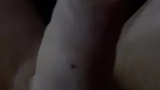 Gay twink playing with his penis