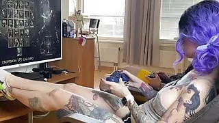 Girlfriend Deepthroat and had Anal Sex after Playing