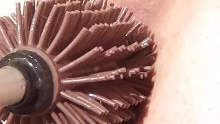 Anal fisting on the gyno chair