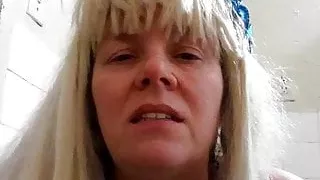 Blue eyes naked blonde pussy