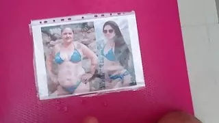 Cum tribute to BBW aunt and niece