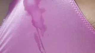 Cumming in a new sexy satin thong