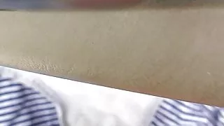 step mom for a door side cum in her panties