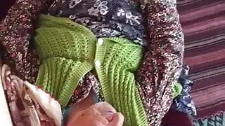 Caught Horny Granny Masturbating