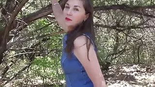 Amateur hairy step mom masturbate outdoor