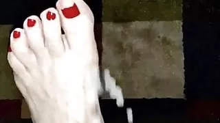 Cum Cum Cum Wifes Sexy Big Red Toe