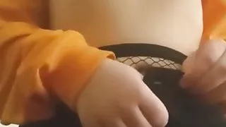 masturbating + having fun with a lemon