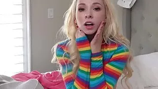 Daddy Caught Petite Teen Pounding Her Step-Brother