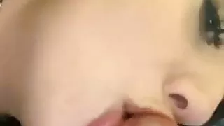 Shameless slut blowjob