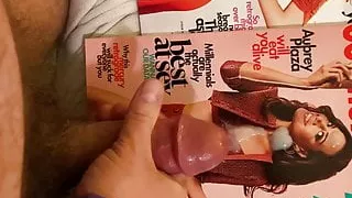 Cumming for Aubrey Plaza and licking it up