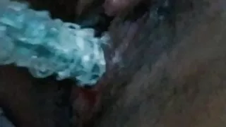 Fucking my FTM pussy with a Hedgehog dildo