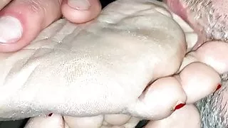 BBW Wife Loves Her Dirty Feet Cleaned And Cum Sucked Off