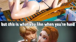 Blacked waifu - Zelda and Link showing u what you love
