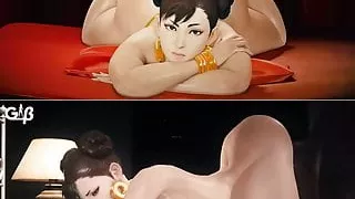 Blacked waifu - Chunli needs a strong cock