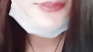 Very sweet little sister interactive live broadcastbathroo