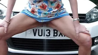 outdoor piss by side of road