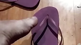 dirty feet and flip flops