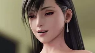 Blowjob and fuck between tits in the coolest (Animation 3D )