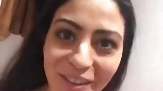 Latina beauty pumps milk from her boobs