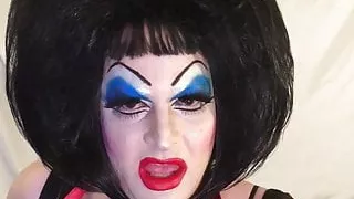 Heavy Makeup Drag Queen Slut Talking Dirty