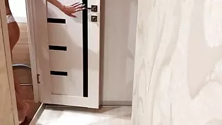 StepSister Blowjob and Hard Doggy Sex in the Bathroom - Peep