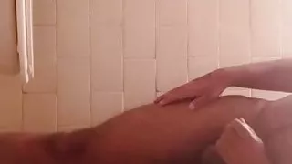 Young boy with hard pennis