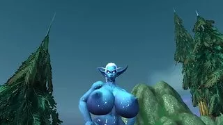 Bimbo Nightborne ass clapping