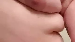 Shoving All My Dildos Under My Tits!!