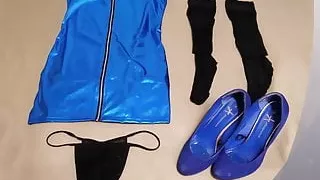 strip with dildo and cum