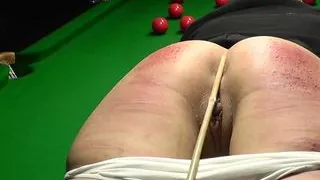 Headmaster canes a schoolgirl