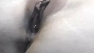 Stag eating my used pussy